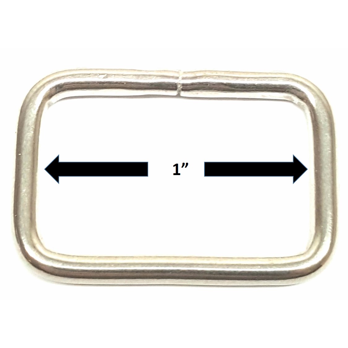 2 Pack Stainless Steel Welded Loop 1" Hill Leather Company