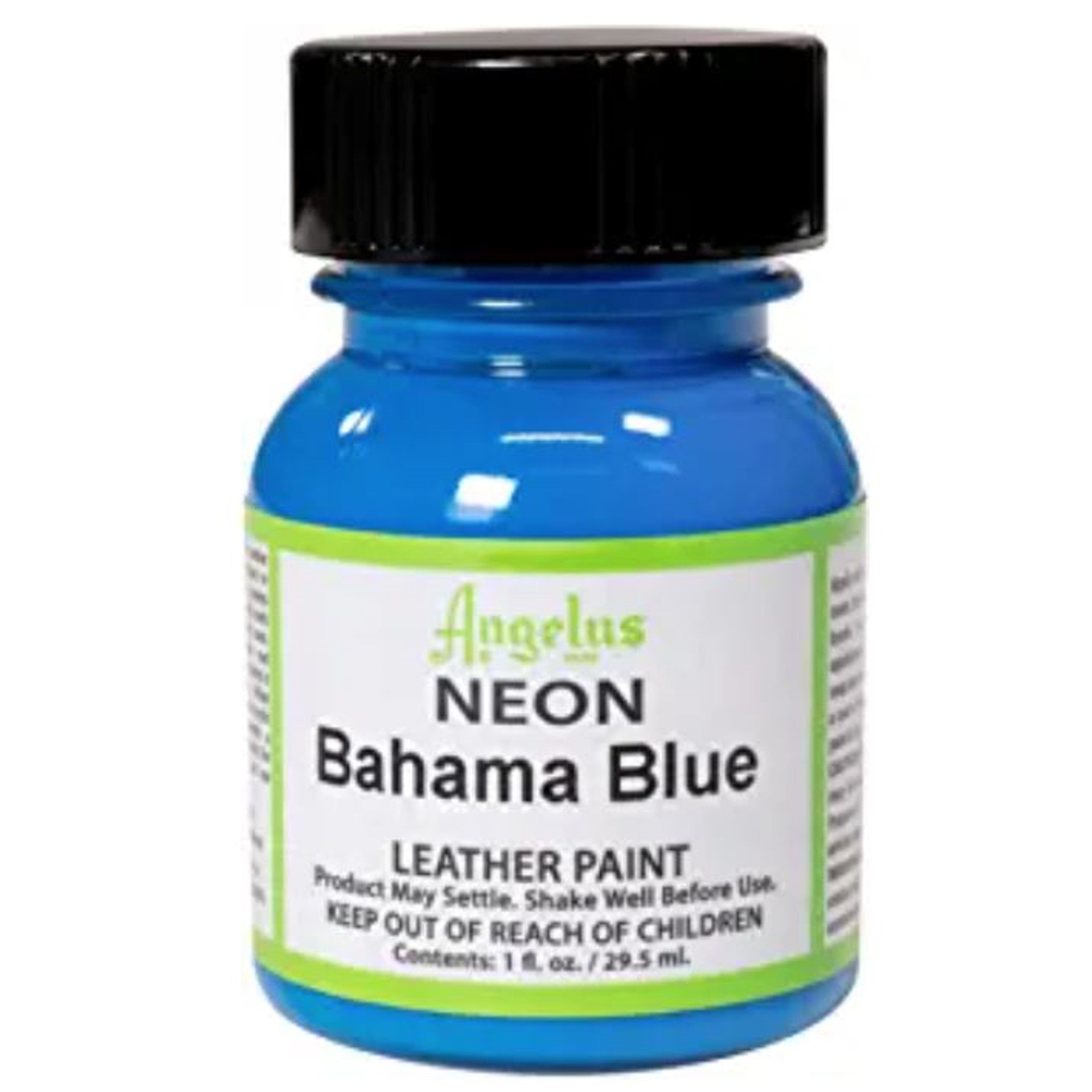 Angelus Neon1 oz Leather Paint, Bahama Blue Hill Leather Company