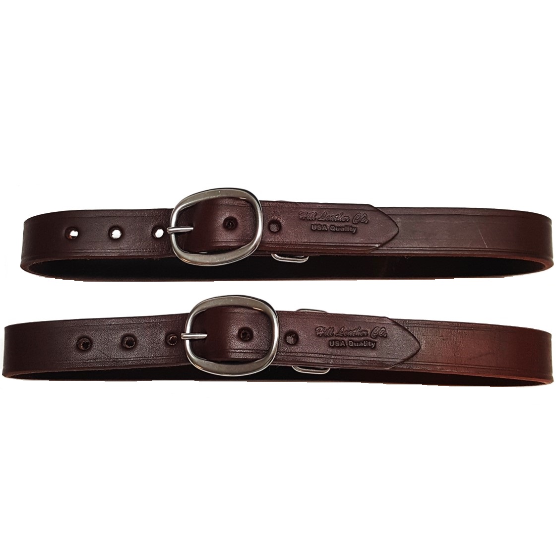 Western Horse Breast Collar Replacement Tug Straps (1") Medium Oil