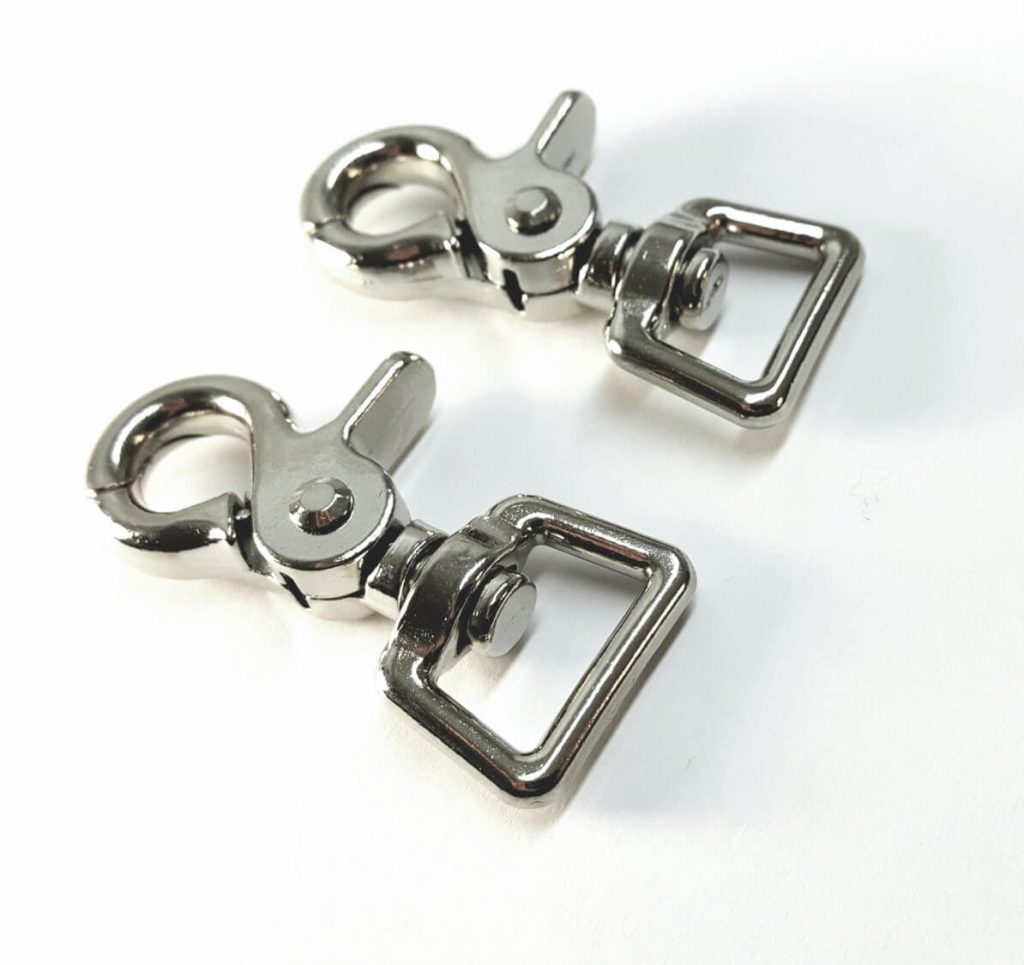3/4" Nickel Scissor Swivel Trigger Snaps Hill Saddlery