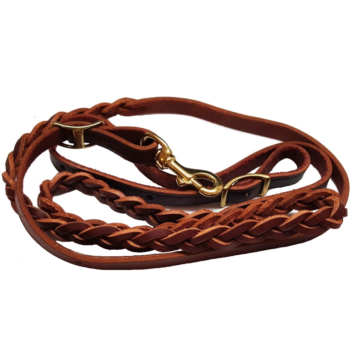 thumbnail image 2 of Leather Braided Roping Reins - Generic Brand 5835 2 of 3