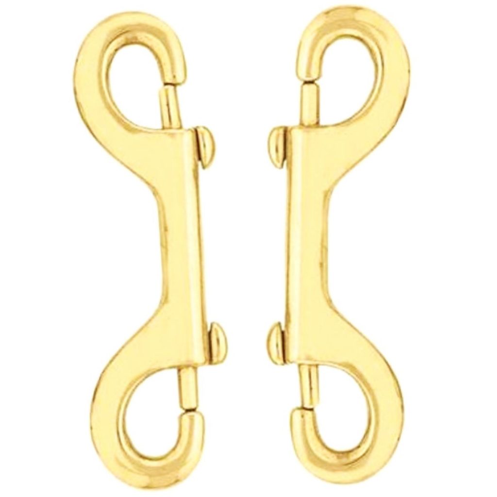 2 Pack Solid Brass Double Snap4" Hill Leather Company
