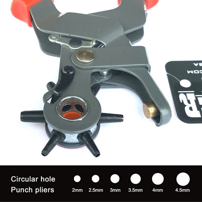 Leather Hole Punch Pliers 6 Size Rotating - Hill Leather Company
