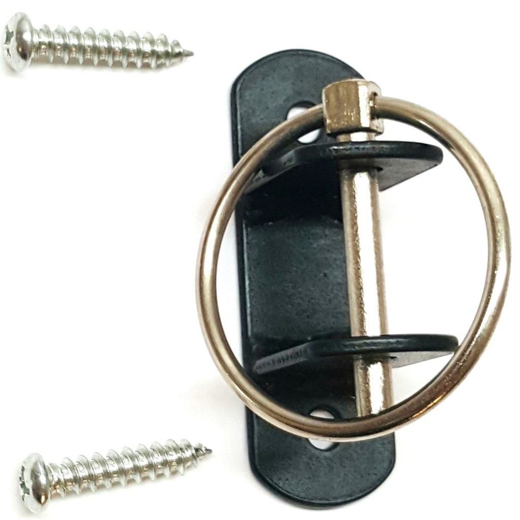 Bucket Hanger Bracket With Pin (Black) Hill Leather Company