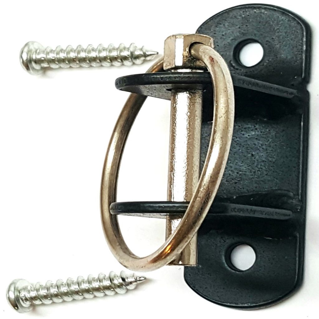 Bucket Hanger Bracket With Pin (Black) Hill Leather Company