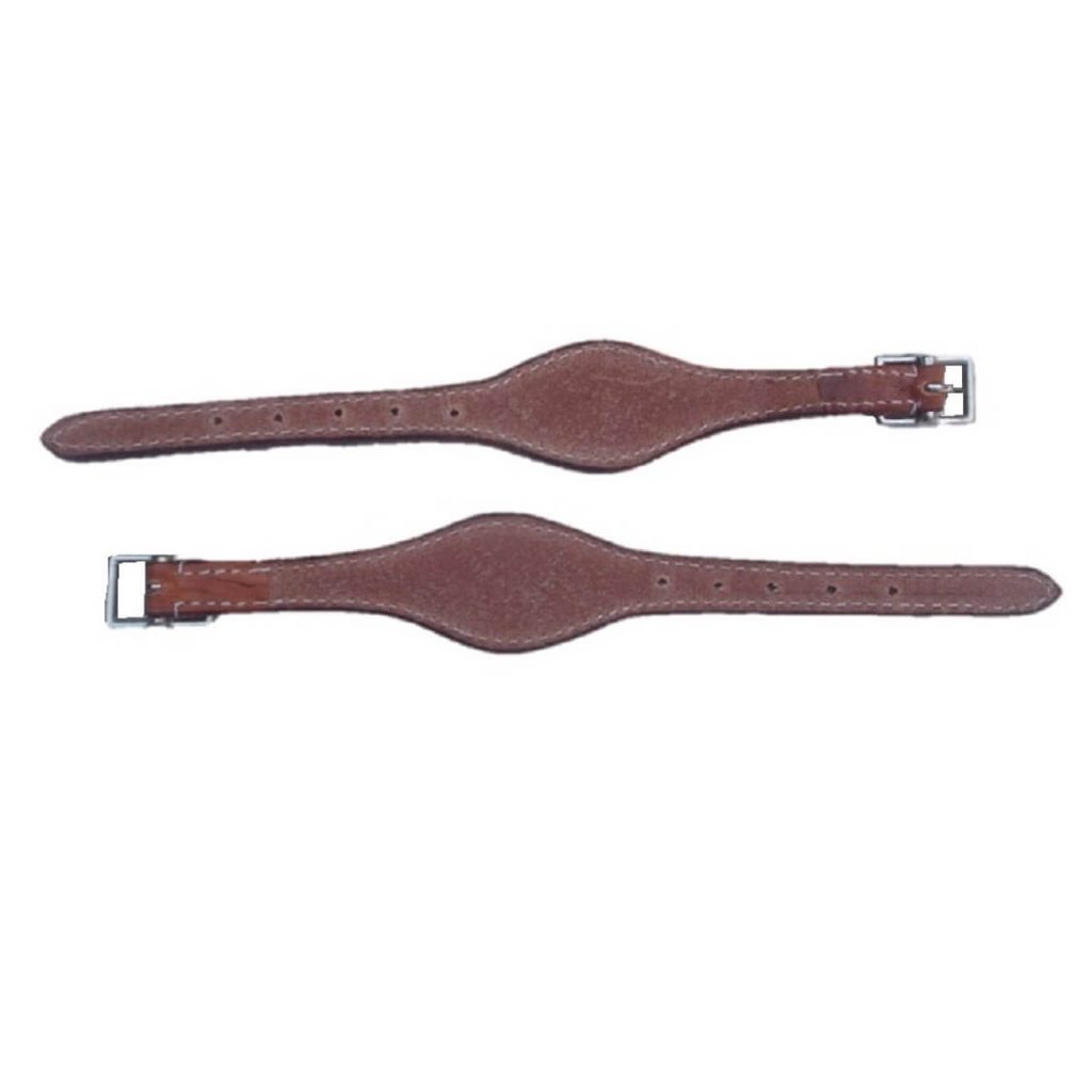 Tan Leather Flared Stirrup Hobble Straps Hill Leather Company