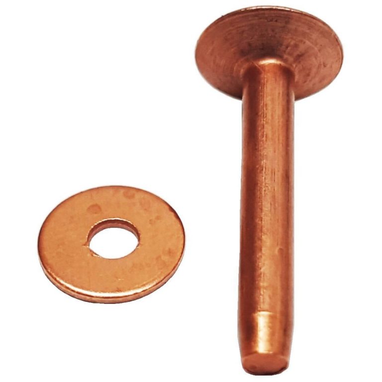 5/8" Solid Copper Rivets And Burrs 20 Piece 9 Hill Leather Company
