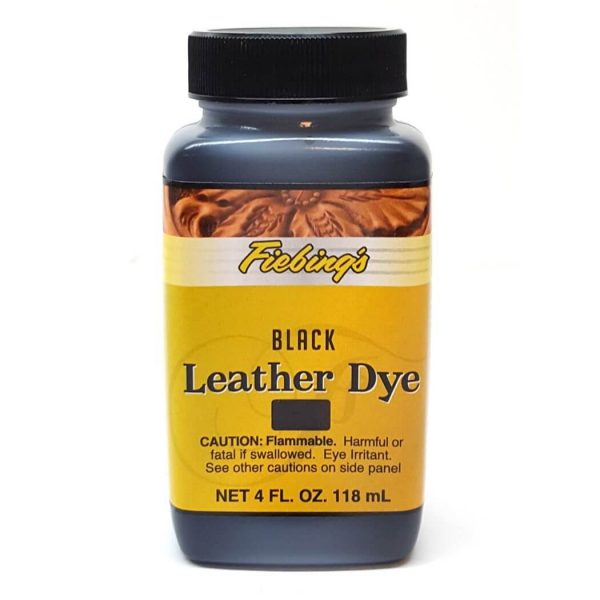 Fiebing's Pro Leather Dye 4 oz. Black Hill Leather Company