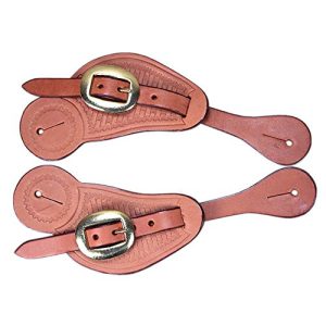 Hill Leather Western Tack Horse Leather Cowboy Spur Straps Chestnut