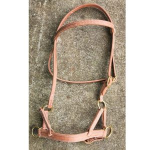 Western Horse Headstall All Leather Side Pull
